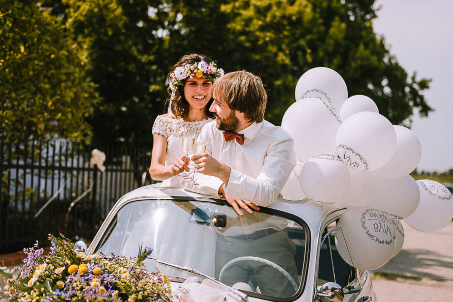 Fotografo matrimonio Padova, brindisi degli sposi