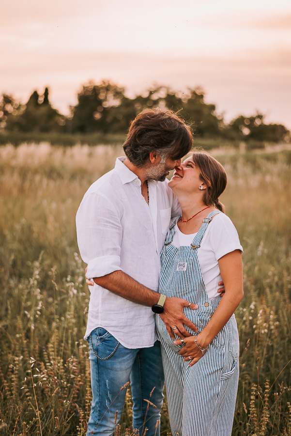 fotografo stefania montin gravidanza coppia sorrisi padova