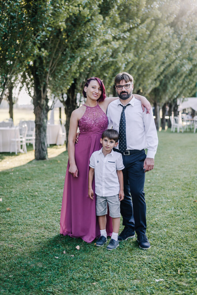 Foto famiglia coppia sposi matrimonio
