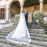 coppia sposi in villa